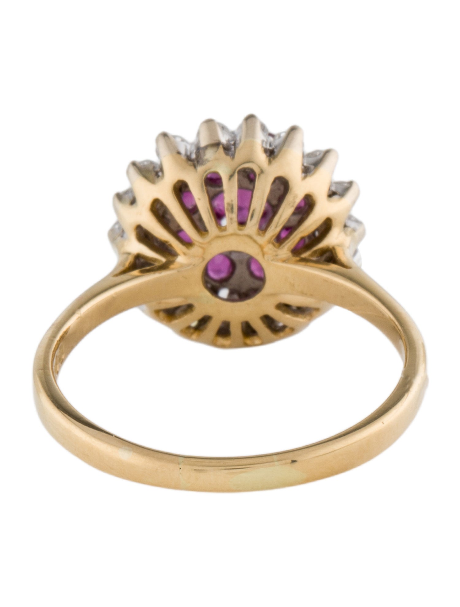 Ring 18K Ruby & Diamond Cocktail Ring